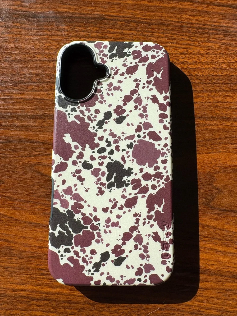 iPhone 16 Plus Cow Print Case Like New